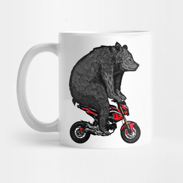 Big Bear on a Minibike by TripleTreeAdv